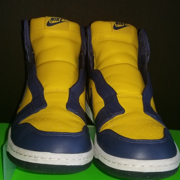 Sacai x Nikelab Dunk Lux "Varsity Maze Navy" aka Michigan - Picture 4 of 13